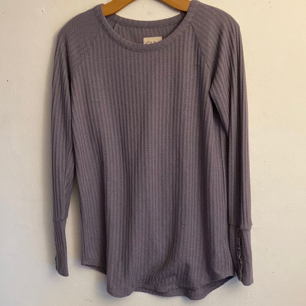 Chaser Waffle Knit Long Sleeve Top